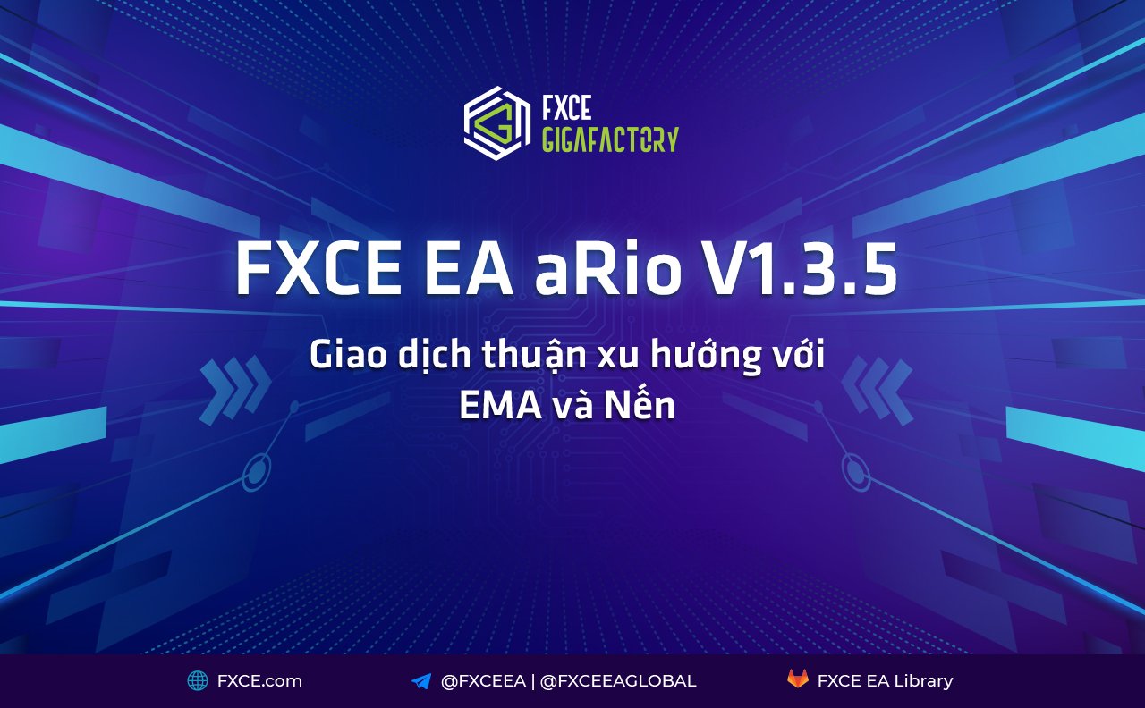 EA aRio V1.3.5 - Giao dịch thuận xu hướng với EMA và mô hình Nến