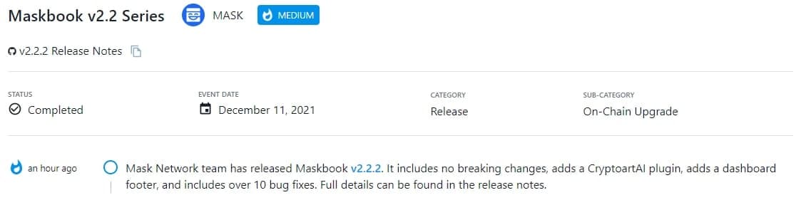 Mask Network phát hành Maskbook v2.2.2