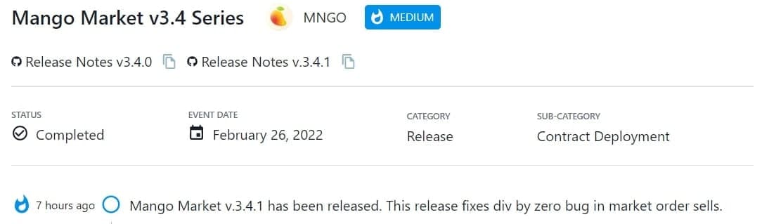 Mango Market v.3.4.1 đã được phát hành
