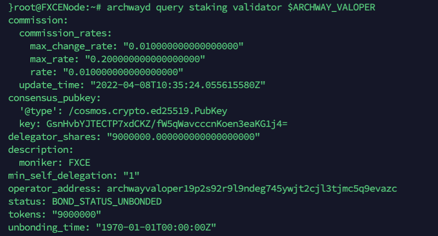 Hướng dẫn chạy Testnet Validator trên Archway Network