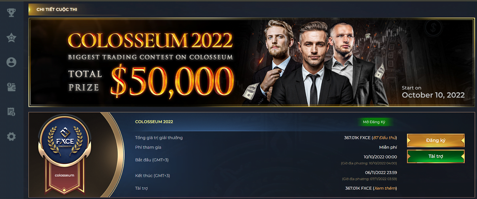 Đăng ký tham gia cuộc thi Colosseum 2022 